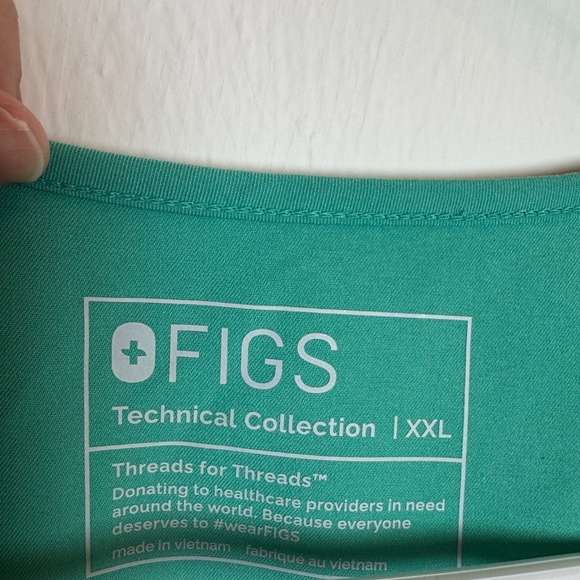 FIGS Technical Collection Women's Scrub Set Women XXL Catarina/Yola Skinny Green - Picture 3 of 15